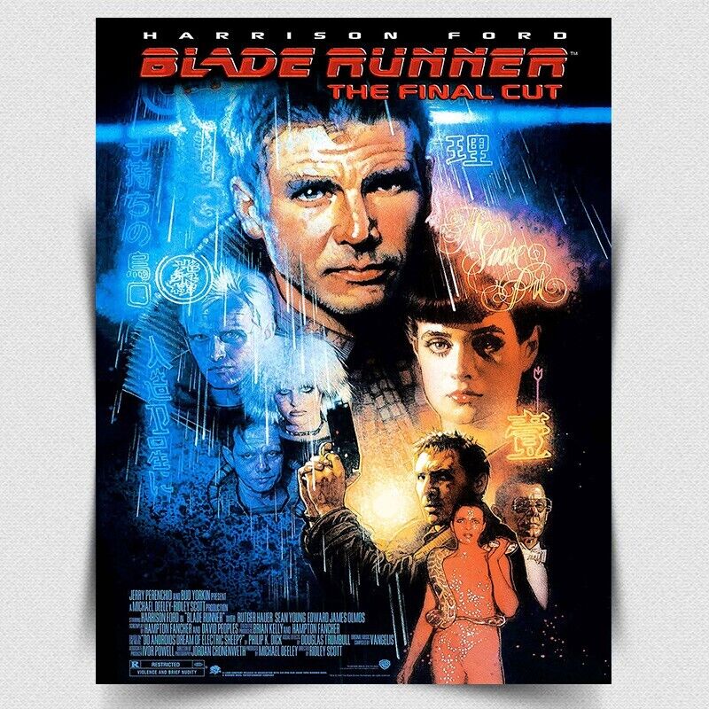 BLADE RUNNER METAL SIGN WALL PLAQUE Film Movie Advert poster print man cave