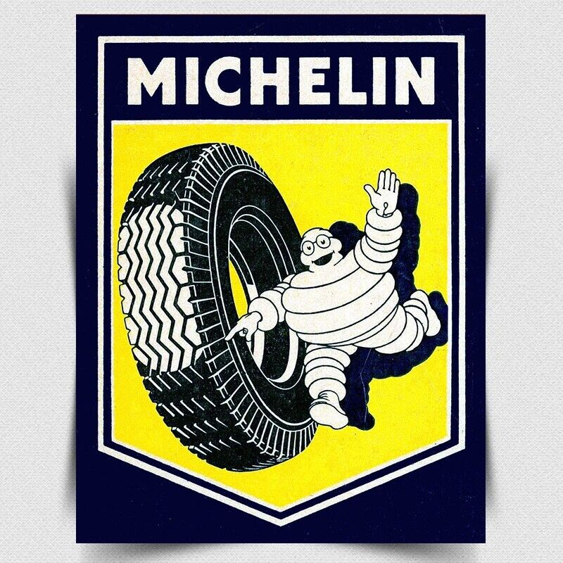 Michelin Tyres Vintage Retro SIGN METAL WALL PLAQUE poster art print