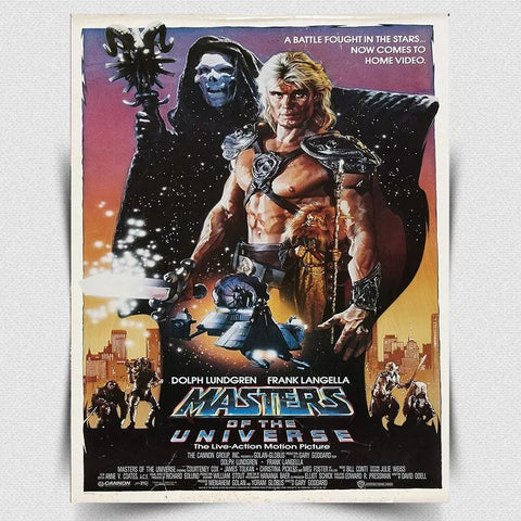 MASTERS OF THE UNIVERSE METAL SIGN/PLAQUE Retro Film Movie poster print man cave