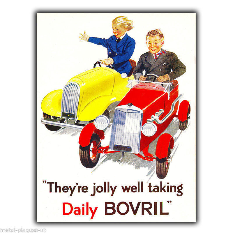 SIGN METAL PLAQUE DAILY BOVRIL Vintage Retro poster Advert Kitchen 1927