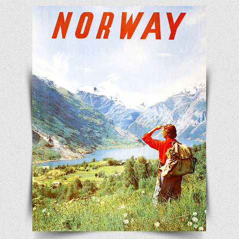 NORWAY Vintage Retro Advert METAL WALL SIGN PLAQUE poster print