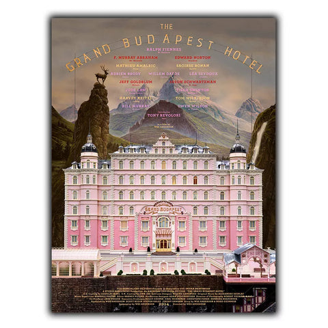 The Grand Budapest Hotel METAL PLAQUE WALL SIGN Film Advert Poster Print