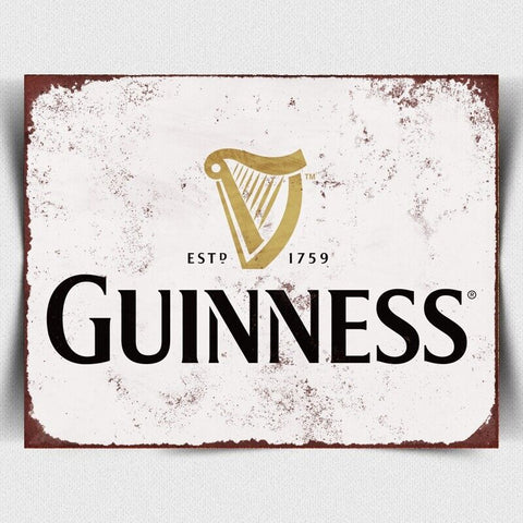 GUINNESS Vintage Advert METAL WALL SIGN PLAQUE Kitchen Cafe Bar Pub