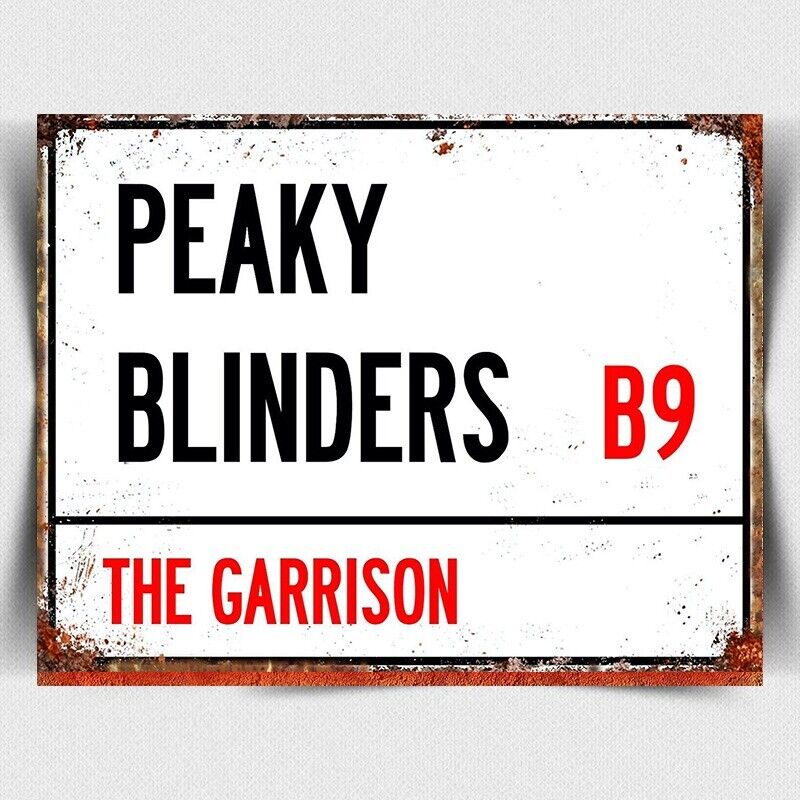 Peaky Blinders Garrison Retro Metal Tin Sign Pub Bar man cave garage Shed Gift