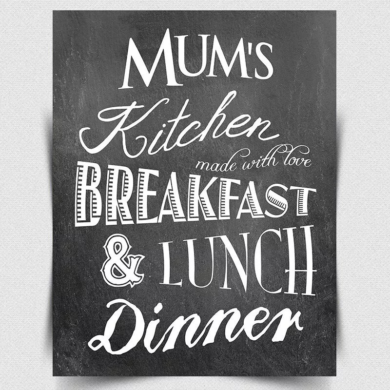 MUMS KITCHEN METAL SIGN WALL PLAQUE FUNNY Retro Vintage Kitchen print