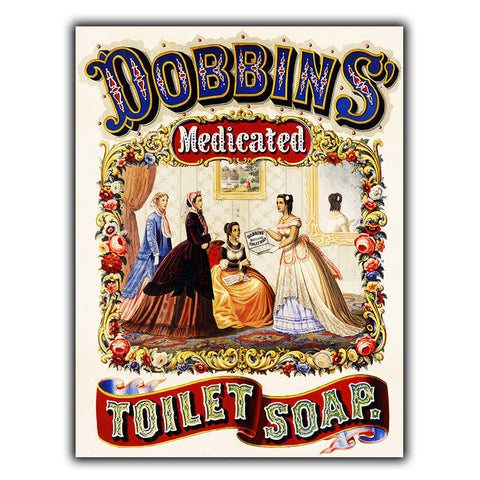 DOBBINS SOAP METAL SIGN WALL PLAQUE Vintage Bathroom/Toilet Advert art print