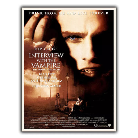 METAL SIGN WALL PLAQUE INTERVIEW WITH THE VAMPIRE CRUISE Movie Film poster print