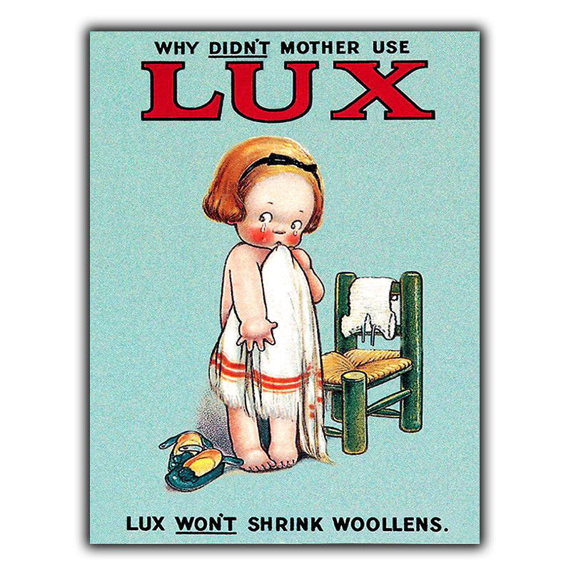 LUX Washing Soap METAL SIGN WALL PLAQUE Vintage Bathroom Kitchen retro Ad print