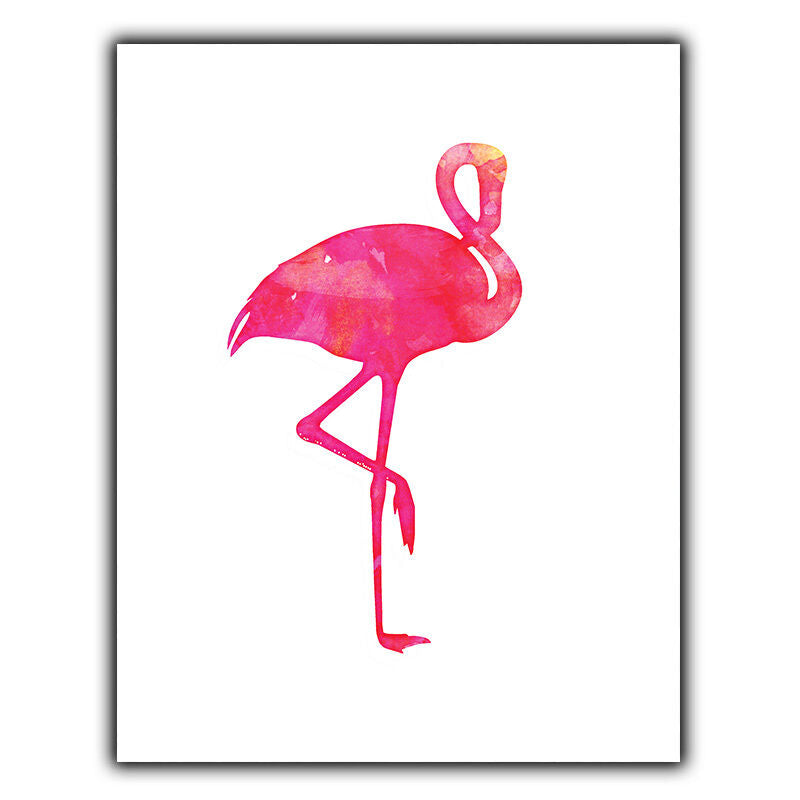 FLAMINGO METAL PRINT PLAQUE WALL SIGN home bedroom nature art decor