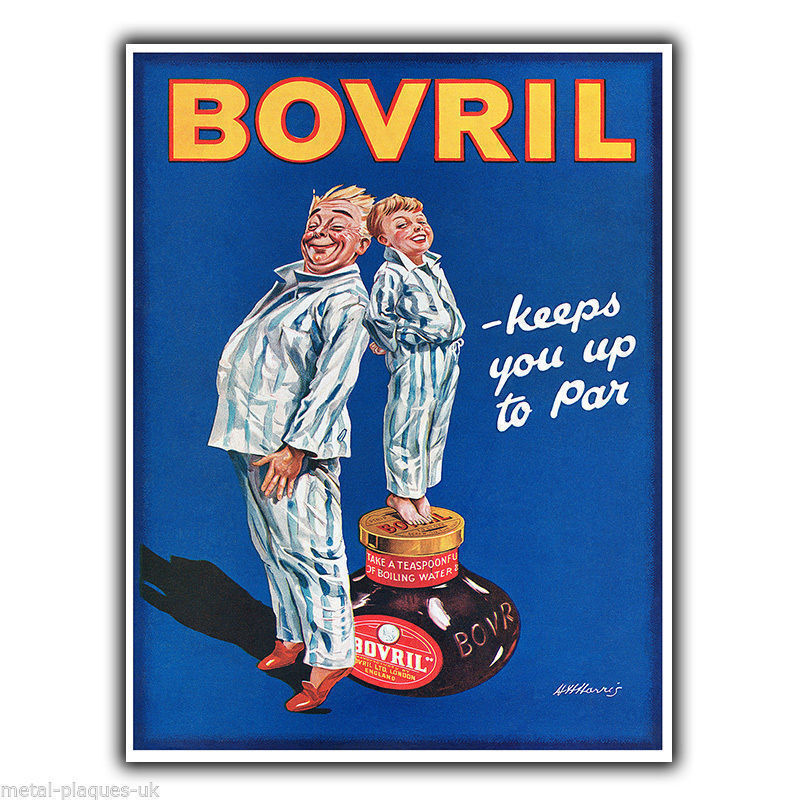 BOVRIL 1931 Vintage Retro Advert METAL WALL SIGN PLAQUE poster old picture print