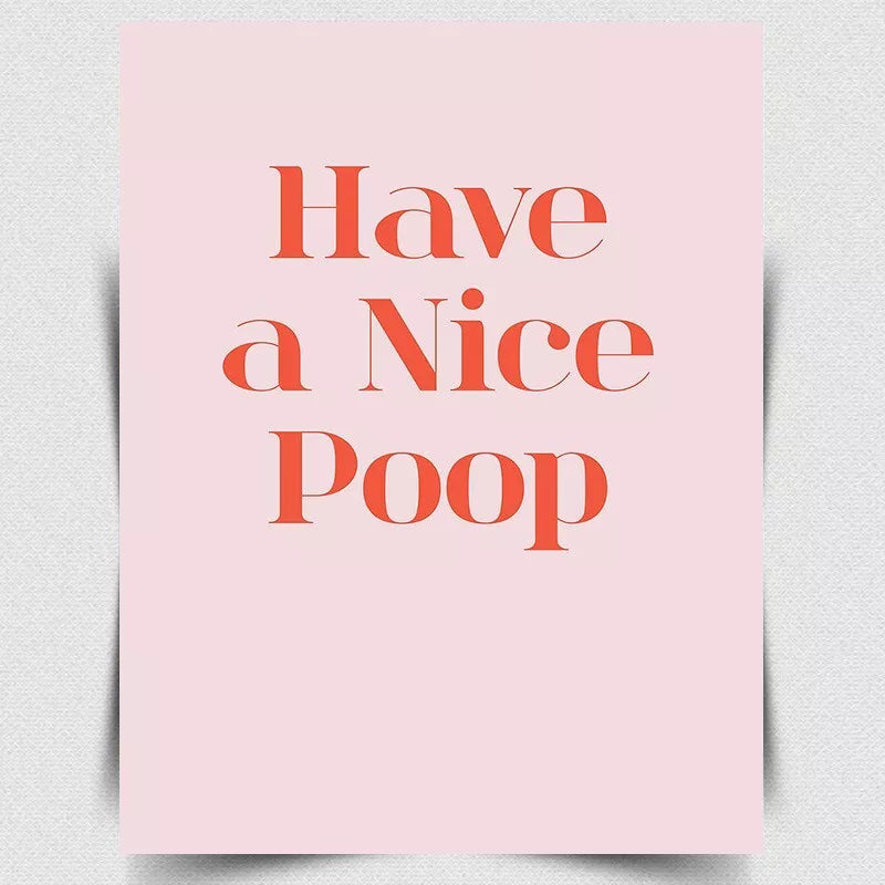 HAVE A NICE POOP METAL SIGN WALL PRINT PLAQUE Funny toilet bathroom