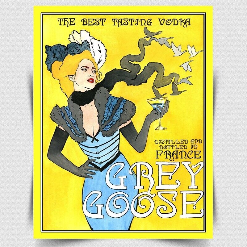 GREY GOOSE VODKA - METAL SIGN WALL PLAQUE poster picture art print bar pub