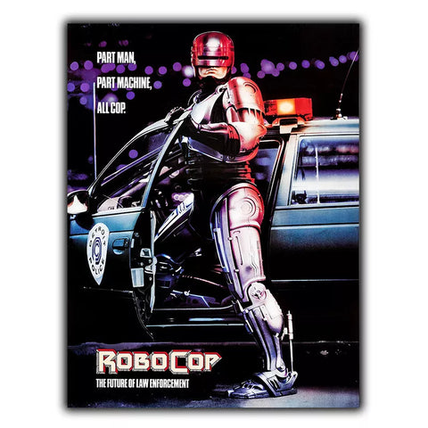 METAL SIGN WALL PLAQUE ROBOCOP Movie Film man cave 80's cinema room poster print