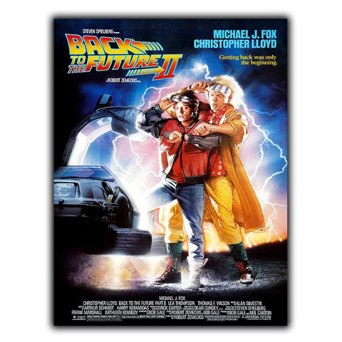 BACK TO THE FUTURE II 2 METAL SIGN WALL PLAQUE Film Movie poster print man cave