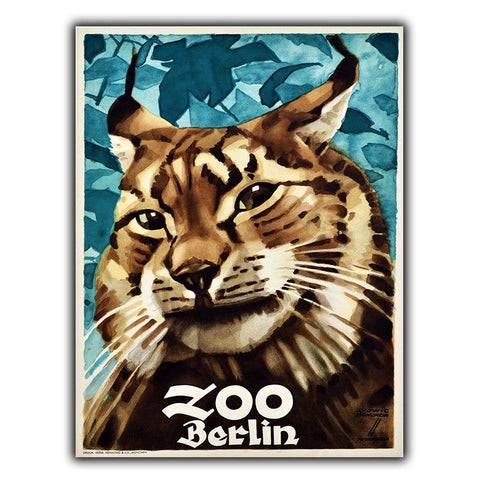 BERLIN ZOO GERMANY METAL SIGN PLAQUE Vintage Retro Travel Holiday Advert poster