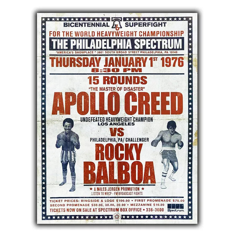 ROCKY Movie film METAL WALL SIGN PLAQUE poster print Sylvester Stallone