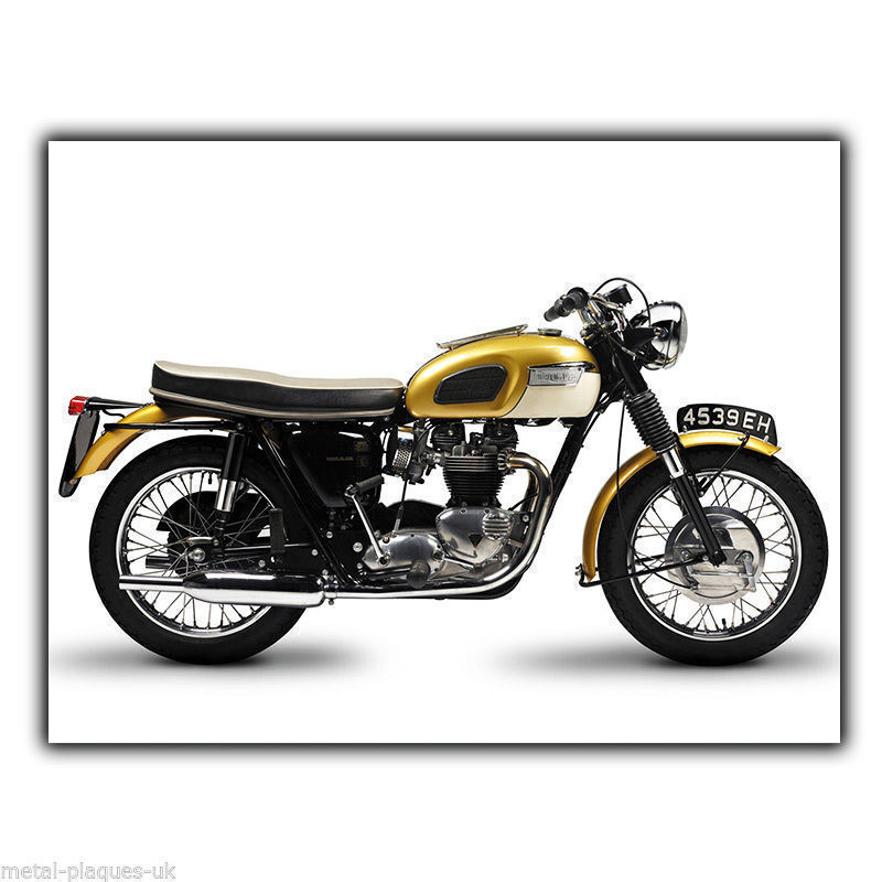 Triumph Bonneville T120 Vintage Retro Advertising poster art print picture photo