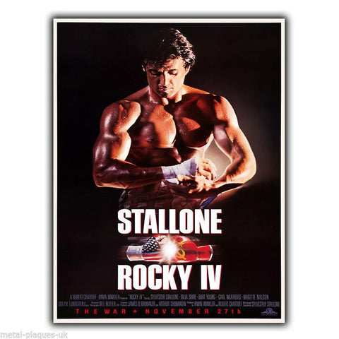 ROCKY IV 4 Movie film METAL WALL SIGN PLAQUE poster print Sylvester Stallone