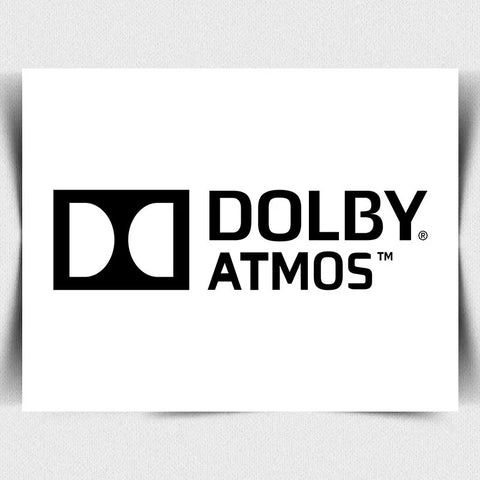 DOLBY ATMOS SIGN METAL PLAQUE wall print home cinema man cave surround sound