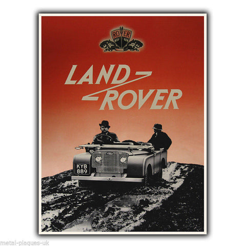 Land Rover Vintage Retro Old Advert METAL WALL SIGN PLAQUE poster print