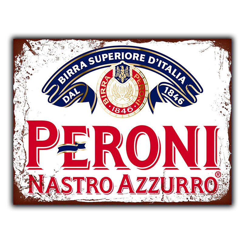 PERONI BEER SIGN METAL PLAQUE print poster retro Advert Bar Man cave