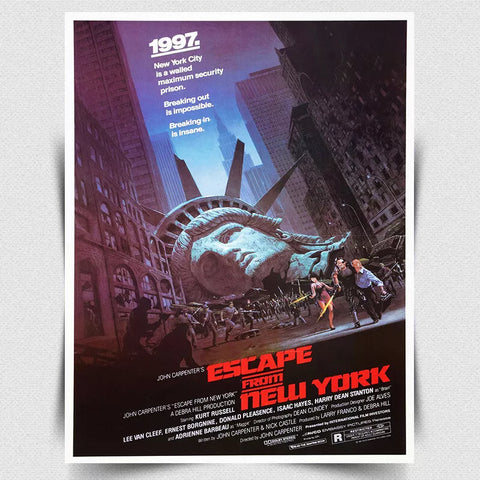 ESCAPE FROM NEW YORK SIGN METAL PLAQUE Film Movie Advert poster print man cave