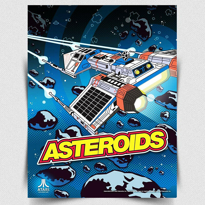 Asteroids Game Arcade SIGN METAL WALL PLAQUE retro poster man cave games room