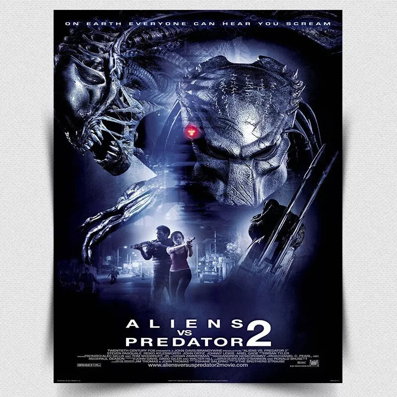 AVP: Alien Vs. Predator 2 METAL SIGN PLAQUE Retro Film Movie Advert poster print