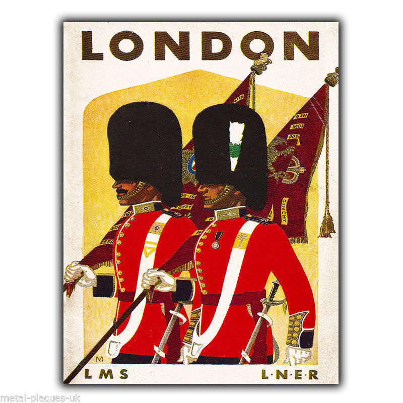 LONDON LMS LNER Vintage Retro Travel Advert METAL WALL SIGN PLAQUE poster print