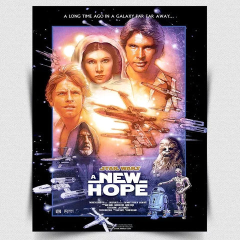 Star Wars Episode IV A New Hope METAL SIGN WALL PLAQUE Aluminium poster print