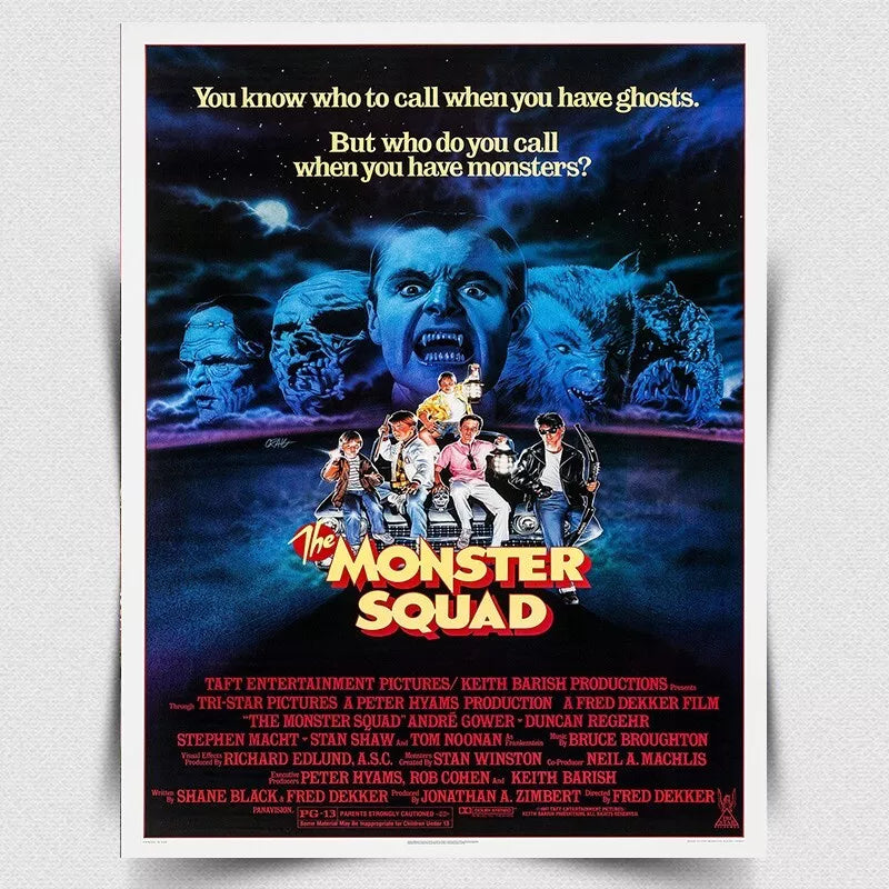 THE MONSTER SQUAD METAL SIGN/PLAQUE Retro Film Movie poster print man cave 1987