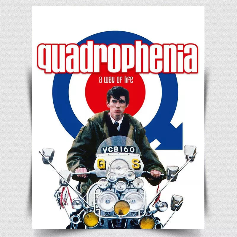 QUADROPHENIA METAL SIGN WALL PLAQUE Film Movie Cinema Advert poster man cave