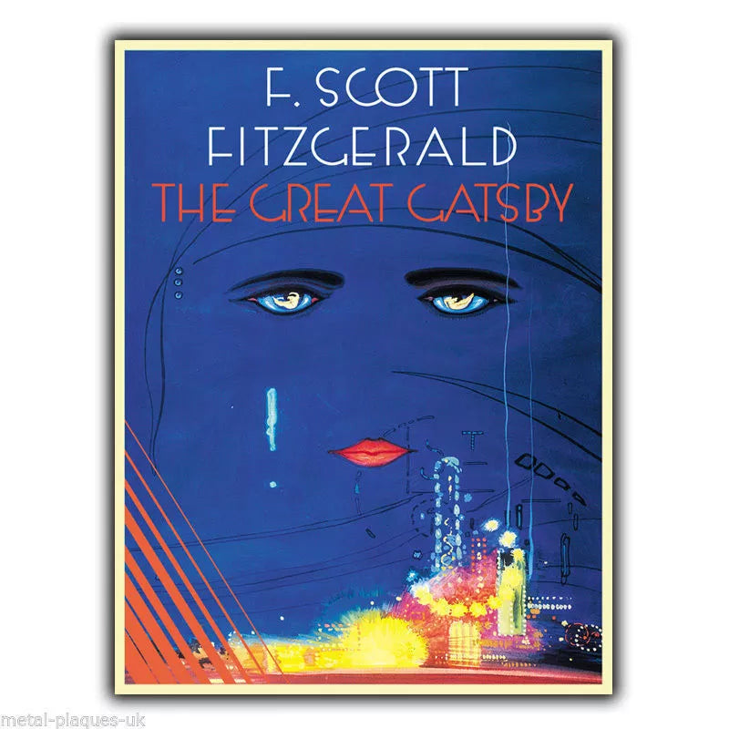 SIGN METAL PLAQUE THE GREAT GATSBY Book poster art print vintage picture