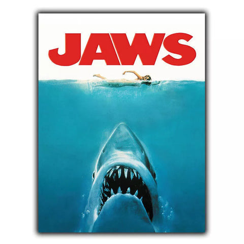 JAWS METAL SIGN WALL PLAQUE Retro Film Movie Advert poster A3 420 x 297 mm