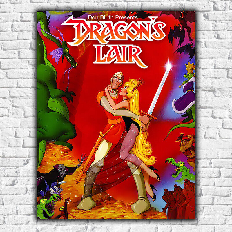 DRAGON'S LAIR Arcade SIGN METAL WALL PLAQUE retro gaming man cave games room