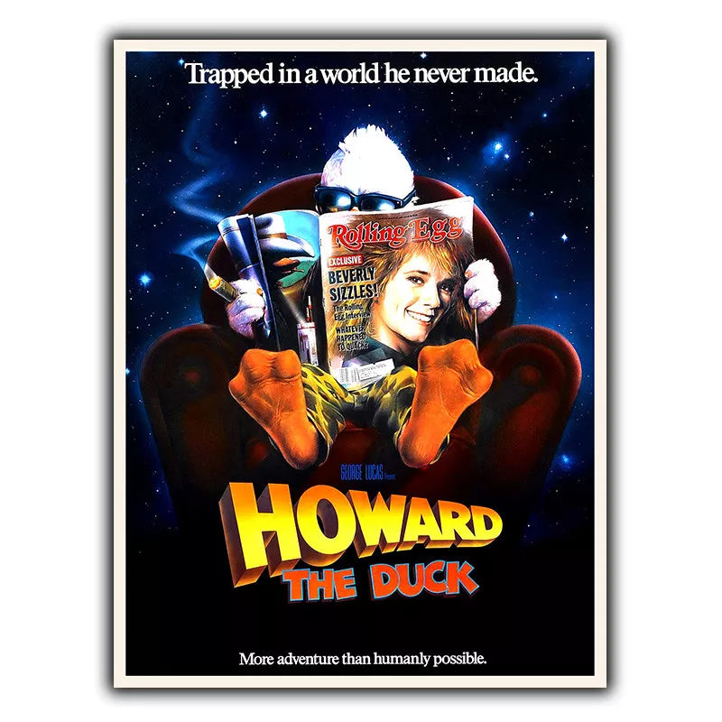 HOWARD THE DUCK METAL SIGN WALL PLAQUE Film Movie poster print man cave cinema