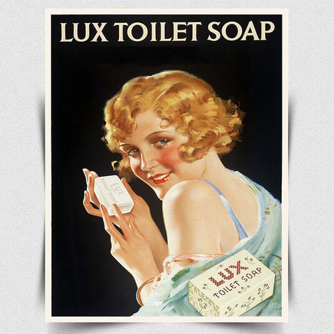 LUX Soap METAL SIGN WALL PLAQUE Vintage Bathroom Kitchen retro Ad print