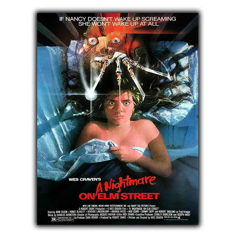 A Nightmare on Elm Street SIGN METAL WALL PLAQUE cinema room man cave print