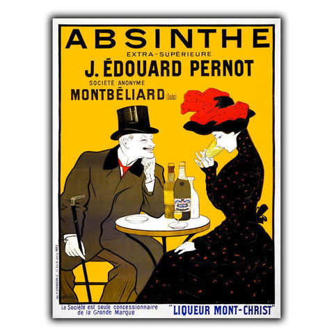 ABSINTHE French SIGN METAL PLAQUE Retro Art Deco Shabby Chic Print poster