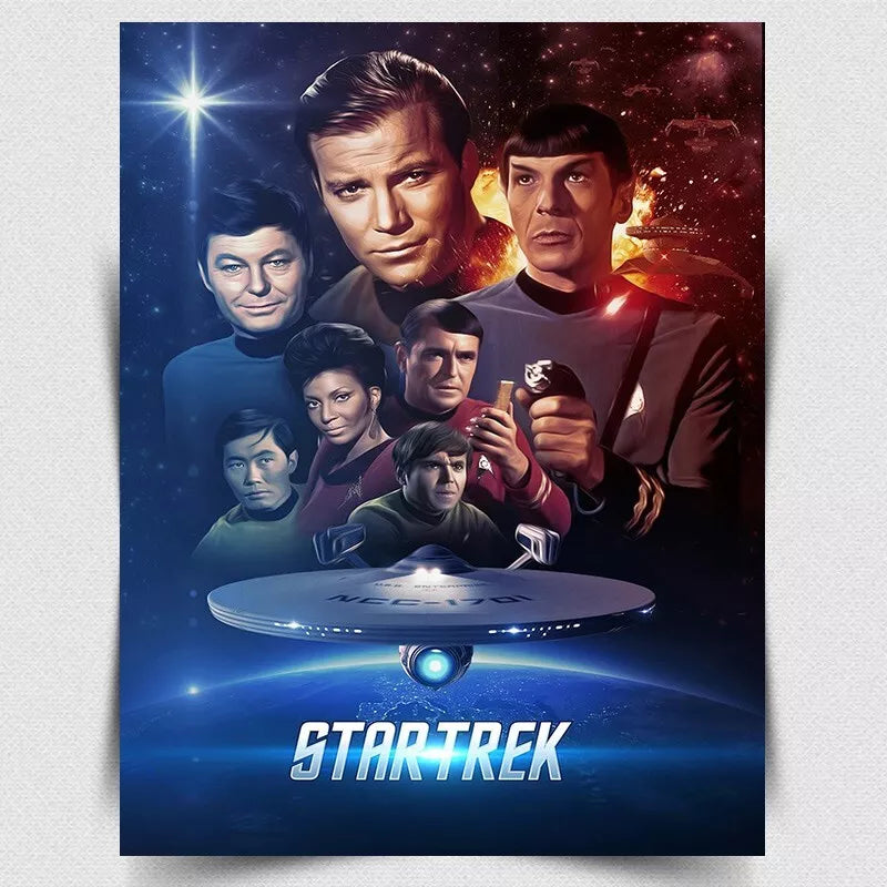 STAR TREK THE ORIGINAL SERIES METAL SIGN WALL PLAQUE poster print TV show