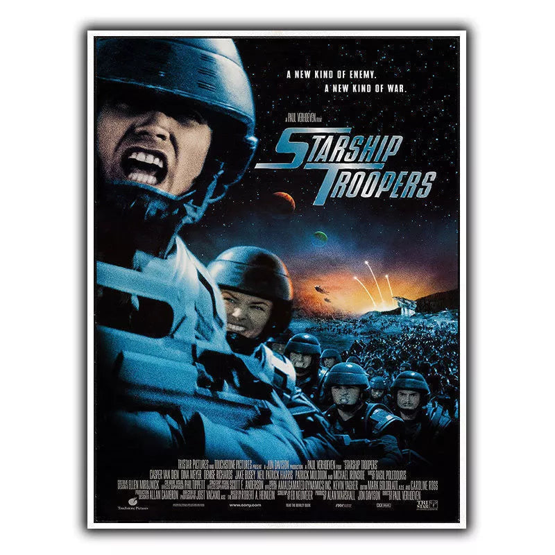 STARSHIP TROOPERS METAL SIGN WALL PLAQUE Retro Film Movie Advert poster reprint