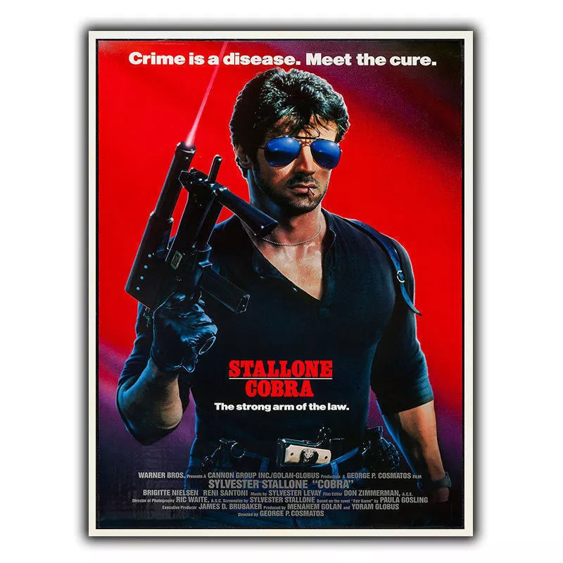 COBRA STALLONE SIGN METAL WALL PLAQUE Retro Film Movie Advert poster art print