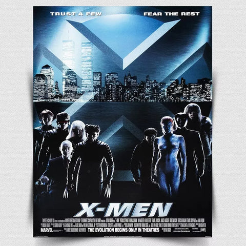 X-MEN X MEN SIGN METAL PLAQUE Film Movie Advert poster art print