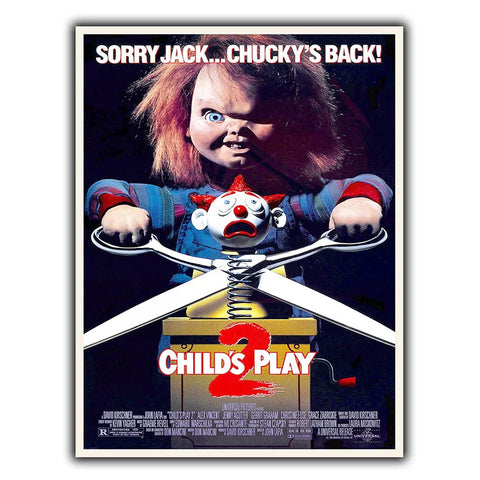 CHILD'S PLAY 2 Chucky METAL SIGN WALL PLAQUE Film Movie Advert poster art print