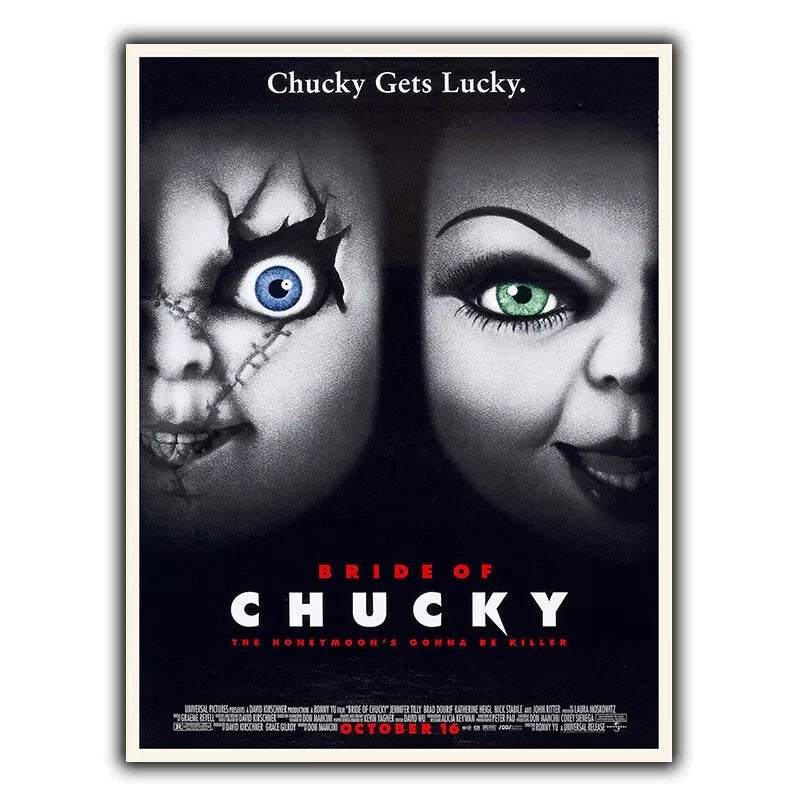 CHILD'S PLAY 4 Bride of Chucky SIGN METAL WALL PLAQUE Film Movie Advert poster