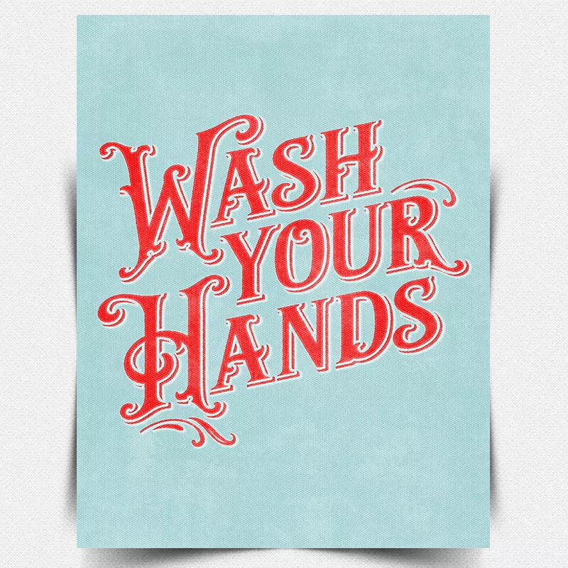 WASH YOUR HANDS METAL WALL PLAQUE Sign Retro Vintage bathroom toilet notice