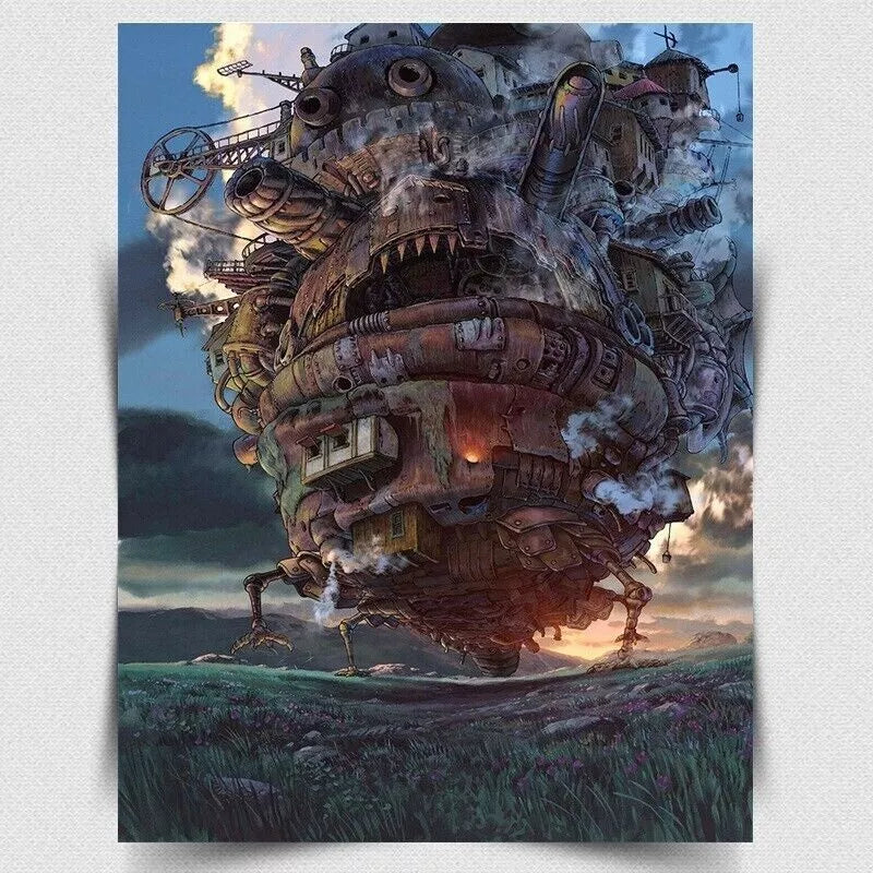 Howl's Moving Castle Anime Manga METAL SIGN WALL PLAQUE Poster Print man cave