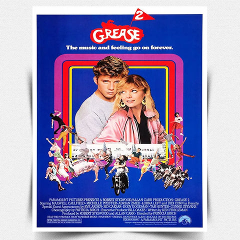 GREASE 2 SIGN METAL WALL PLAQUE Film Movie Cinema Advert poster print