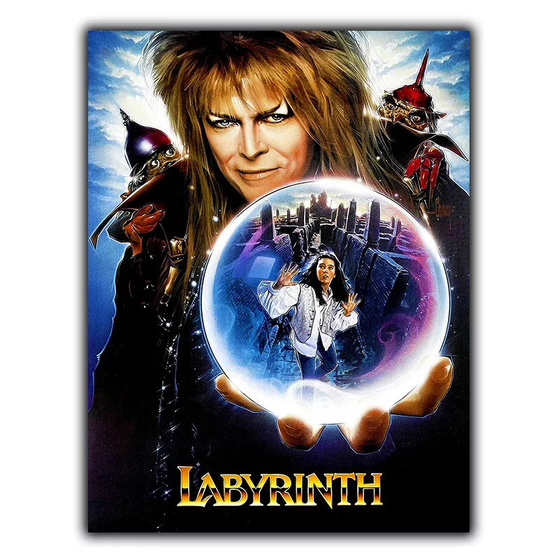 Labyrinth (1986) David Bowie METAL SIGN WALL PLAQUE Film Movie Poster Print