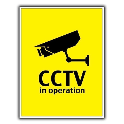 CCTV IN OPERATION Security Camera - METAL SIGN WALL PLAQUE 8"X6" 20cmX15cm